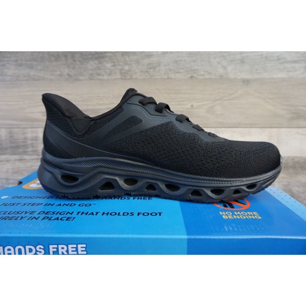 Skechers Men's Glide Step Sneaker Hands Free Swift Fit Sz 9 Slip On Shoes